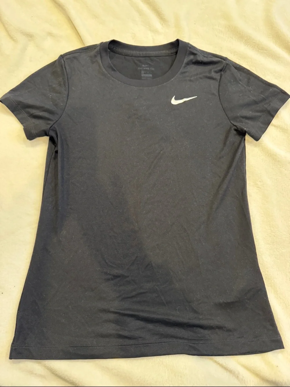 Nike Women’s Black Crewneck Swoosh Tee Size XS